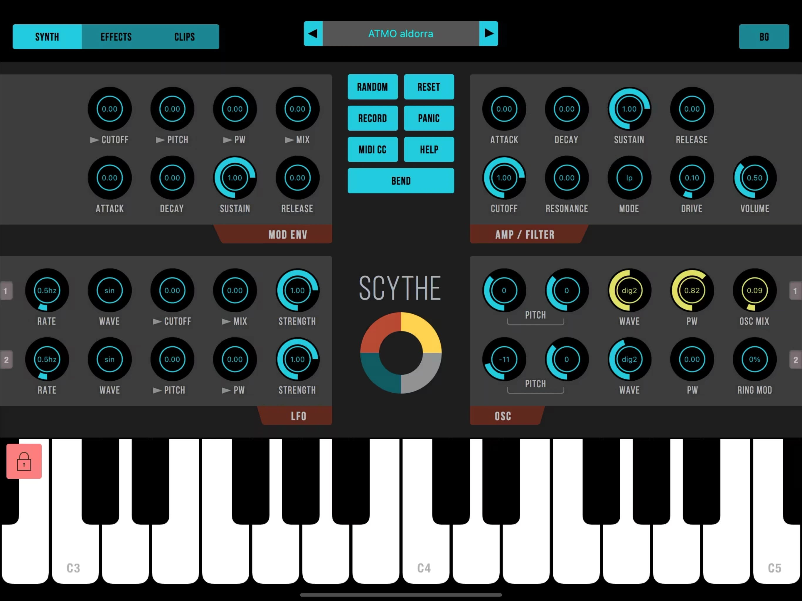 Scythe iOS screenshot