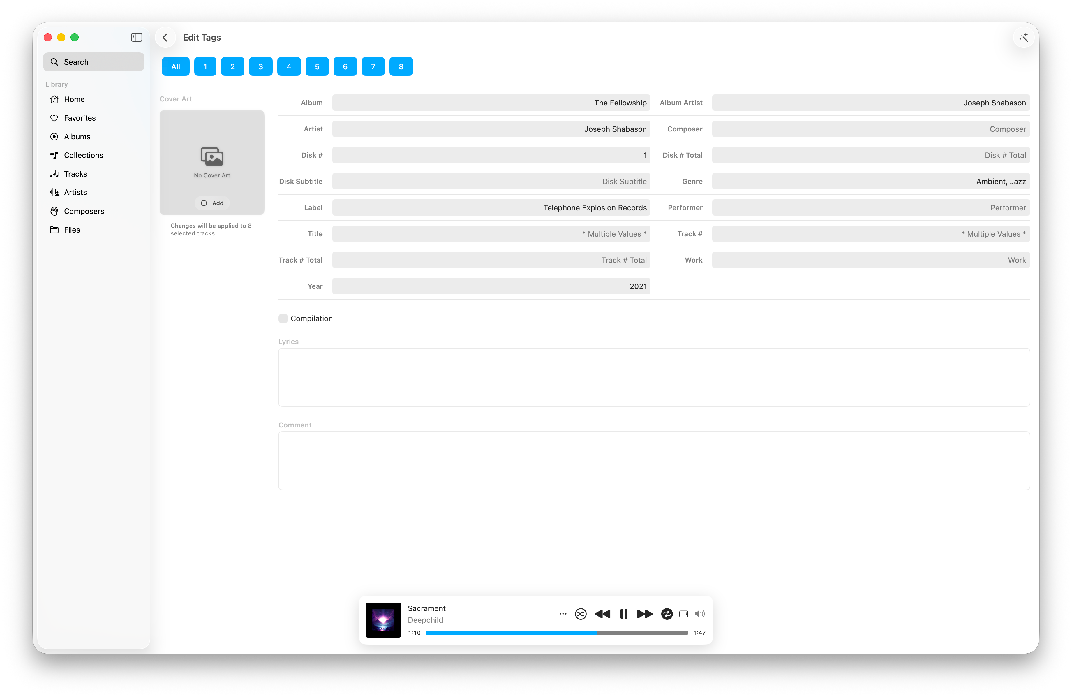 MiniMoon metadata editor