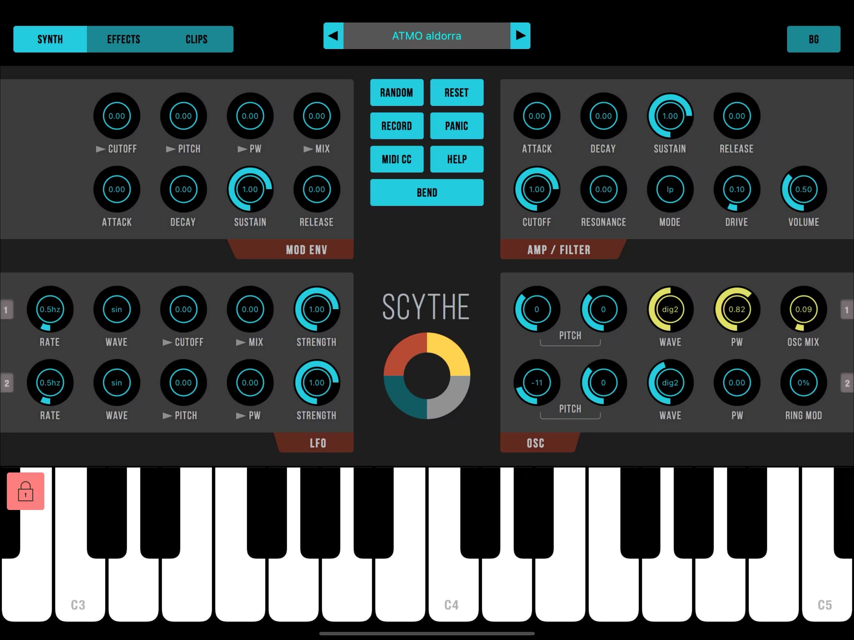 Scythe iOS screenshot